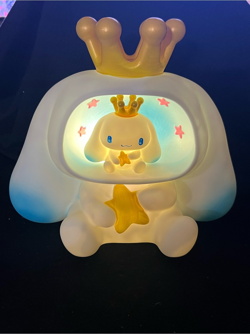 Sanrio Cinnamoroll Soft Night Light - White & Gold Kids Toy musical